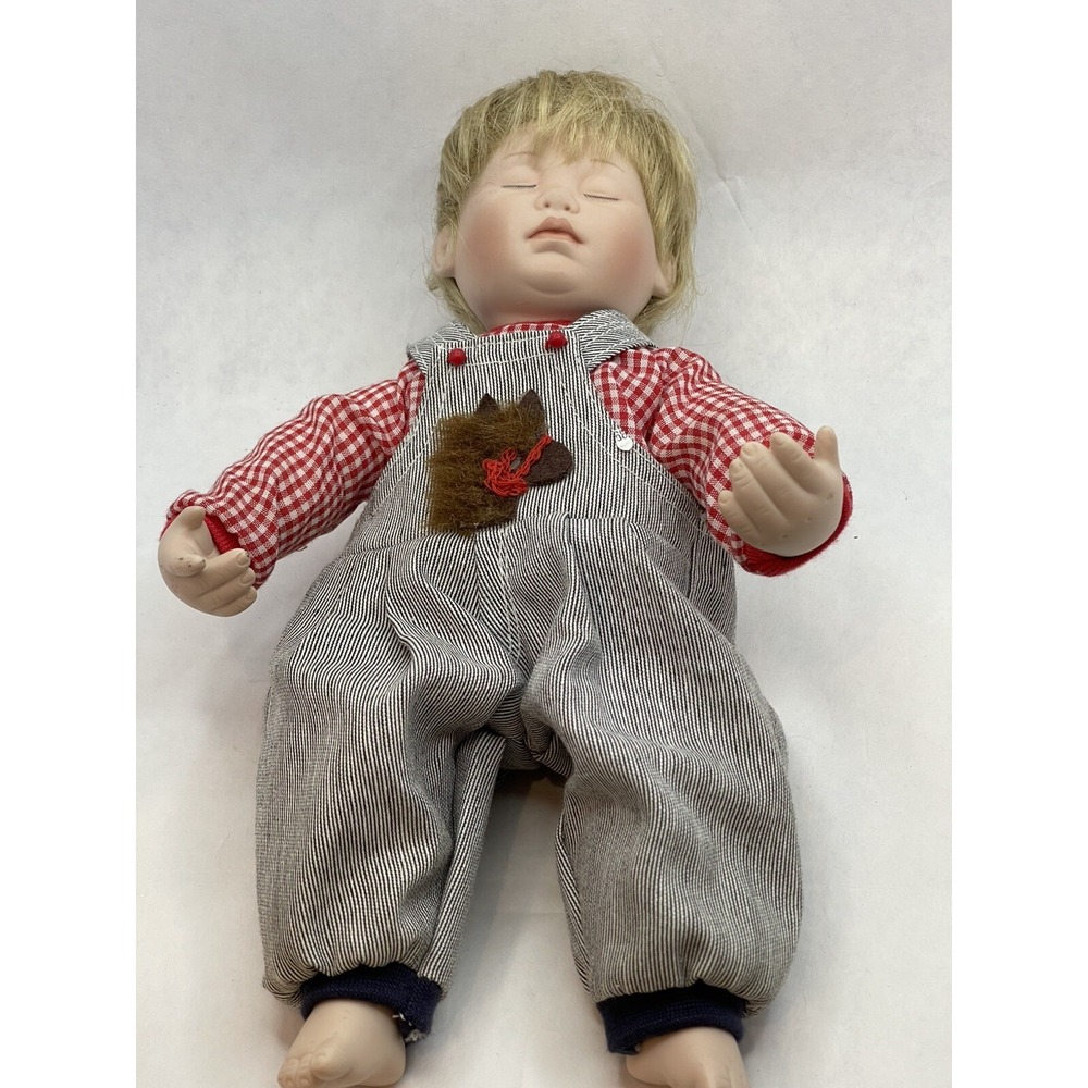 Ashton Drake Galleries Sleeping Cowboy 11" Porcelain‎ Doll By Adrienne Brown